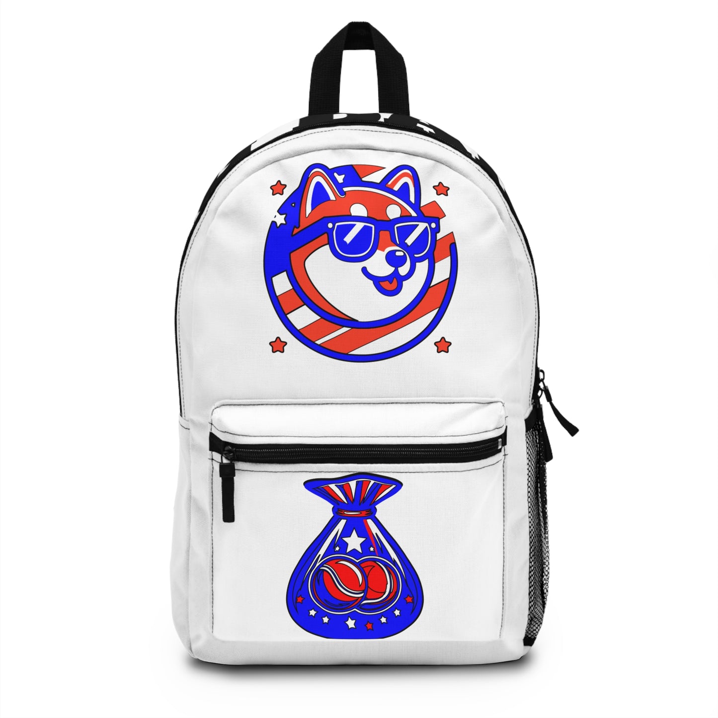 BIG BALLS MAKE AMERICA GREAT - Trendy Graphic Backpack with Fun Dog Design - Perfect for School and Everyday Use