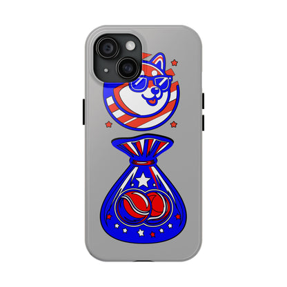 DOGE BIG BALLS Patriotic Phone Case - Tough & Stylish Duotone Design